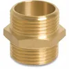 Messing dubbele nippel 1 inch x 1 inch Produktbild-Vorschau 1