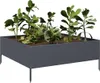 vidaXL Hochbeet Anthrazit 100x100x41 cm Stahl Produktbild-Vorschau 3