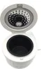 Top-down view of an open rice cooker. Voir les images du produit