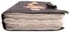 Cahier en cuir vintage, motif Soleil et Lune, 200 pages, Voir les images du produit 4