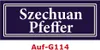 5 Stück Gewürzaufkleber Szechuan Pfeffer 40x16mm Produktbild-Vorschau 1