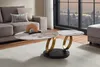 riess-ambiente Couchtisch DANCING RINGS weiß braun gold Produktbild-Vorschau 3