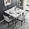 Table de cuisine, plateau en pierre frittée, pieds en Voir les images du produit 2