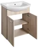 Aqualine ZOJA Unterschrank 61,5x74x32,5cm, Platineiche, 2x Produktbild-Vorschau 3