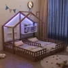 Merax Kinderbett mit Lattenrost aus Holz 90x200cm, Produktbild-Vorschau 4