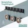 Mai & Mai Wandgarderobe Wandhaken aus Aluminium Garderobe Produktbild-Vorschau 3