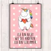 Mr. & Mrs. Panda Bild Einhorn Herz DIN A5 - Rot Pastell - Produktbild-Vorschau 2
