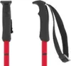 Two red ski poles with black grips are shown against a white background. Náhled obrázku produktu