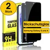 2x Panzerfolie Blickschutzglas für Samsung Galaxy A57. Produktbild-Vorschau 1