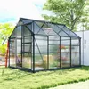 Outsunny Gewächshaus Aluminium Treibhaus mit Dachfenster Produktbild-Vorschau 3