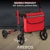 AREBOS ľahký rolátor, rolátory, 6-pozičné nastavenie výšky, Náhľad obrázku produktu 3