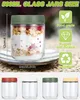 4er-Pack 500-ml-Overnight-Oats-Glas, Joghurtglas mit Produktbild-Vorschau 2