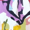 A close-up abstract painting with bold black lines and colorful shapes. Produktbild-Vorschau