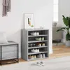 vidaXL Armoire à chaussures Gris Sonoma 60x35x70 cm Bois Voir les images du produit 2