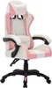 Gaming-Stuhl mit RGB LED-Leuchten Rosa und Schwarz Produktbild-Vorschau 3