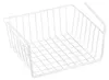 Panier suspendu en métal MSV - 30 x 25,5 x 14 cm - Blanc - Voir les images du produit 1