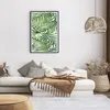 Gerahmtes Poster - Schwarzer Rahmen - Palme Blatt grün - Produktbild-Vorschau 7