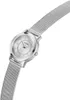 A silver Guess watch with a mesh band is shown against a white background. Produktbild-Vorschau