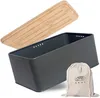 Theo&Cleo Brotkasten mit Schneidebrett, 33x21x15cm, Matte Produktbild-Vorschau 1