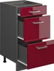 Küchenunterschrank Vicco R-Line Rot Hochglanz 40 cm mit Produktbild-Vorschau 4