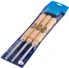 A set of four wood carving chisels in a clear plastic packaging. Anteprima dell’immagine prodotto