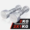 GORILLA SPORTS® Kurzhanteln - 2er Set, 2 kg (2 x 1 kg) Produktbild-Vorschau 6