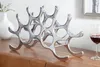 riess-ambiente Modernes Weinregal FLAME 48cm silber für 10 Produktbild-Vorschau 3
