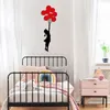 Wallity, Banksy - 11, decorazione murale, nero, metallo, Anteprima dell’immagine prodotto 4