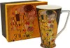 HOME ELEMENTS Porzellanbecher 500 ml, Klimt, Kiss, schwarz Produktbild-Vorschau 5