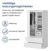 Kleiderschrank Schrank weiß 180cm Höhe 90cm Breite mit 2 Produktbild-Vorschau 3