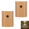 Wandleuchte Innen mit Bewegungsmelder, Holz Wandleuchte mit Produktbild-Vorschau 1