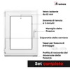 Finestra Framex per cantina Finestra in PVC Bianco Anteprima dell’immagine prodotto 3