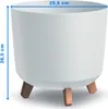 Vaso da fiori Gracia rotondo ⌀29,8 cm bianco Anteprima dell’immagine prodotto 14