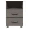 vidaXL Nachttische HAMAR 2 Stk. Hellgrau 40x35x62 cm Produktbild-Vorschau 5