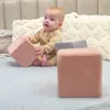KiddyMoon pěnové kostky pro děti z veluru měkké bloky Náhled obrázku produktu 3