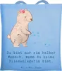 Mr. & Mrs. Panda Einkaufstasche Fliesenlegerin Herz - Sky Produktbild-Vorschau 1