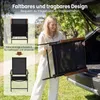 Lot de 4 chaises de jardin à dossier haut COSTWAY, chaises Voir les images du produit 8