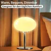 Pilz Tischlampe dimmbar Glas Nachttischlampe 3 Lichtfarben Produktbild-Vorschau 7