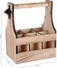 UNUS Flaschenhalter aus Holz geflammt für 6 Flaschen Produktbild-Vorschau 5