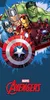 Marvel Avengers Asciugamano blu Hulk Iron Man Capitan Anteprima dell’immagine prodotto 1