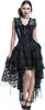 Burleska Langes Kleid Damen Ophelie Dress schwarz/blau S Produktbild-Vorschau 1