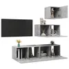 The Living Store 4-tlg. TV-Schrank-Set Betongrau Produktbild-Vorschau 3