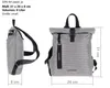 Rucksack Damen klein Alessandro small medium DIN A4 Produktbild-Vorschau 11