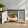 Relaxdays Katzenschrank mit Sitzauflage, 2in1 Katzenkommode Produktbild-Vorschau 3