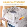 Schubladenbox 4er Set Stapelbare Kleiderschrank Organizer Produktbild-Vorschau 5