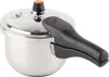 A stainless steel pressure cooker is shown against a white background. Produktbild-Vorschau