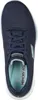 A top-down view of a blue sneaker. Voir les images du produit