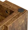 A close-up view of the corner of a wooden table with a black protective pad. Produktbild-Vorschau