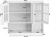 MODFU Wandschrank mit Glastür,Hängeschrank mit Produktbild-Vorschau 7