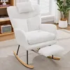 Poltrona a dondolo Merax Teddy, poltrona relax con Anteprima dell’immagine prodotto 3